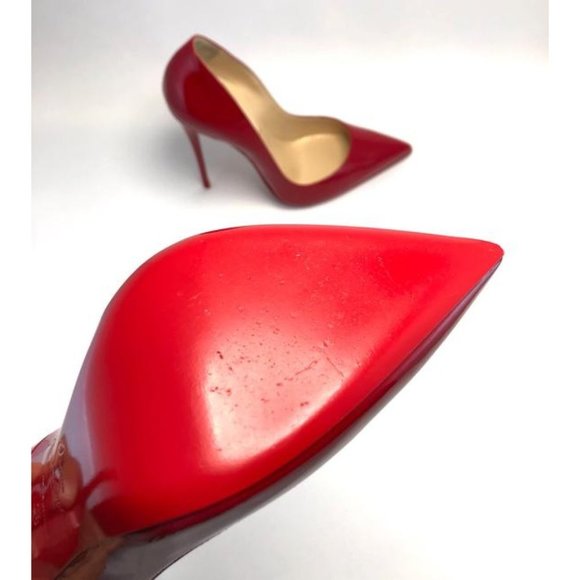 Christian Louboutin So Kate 120mm Patent Leather Pumps Red Heels - Picture 9 of 10